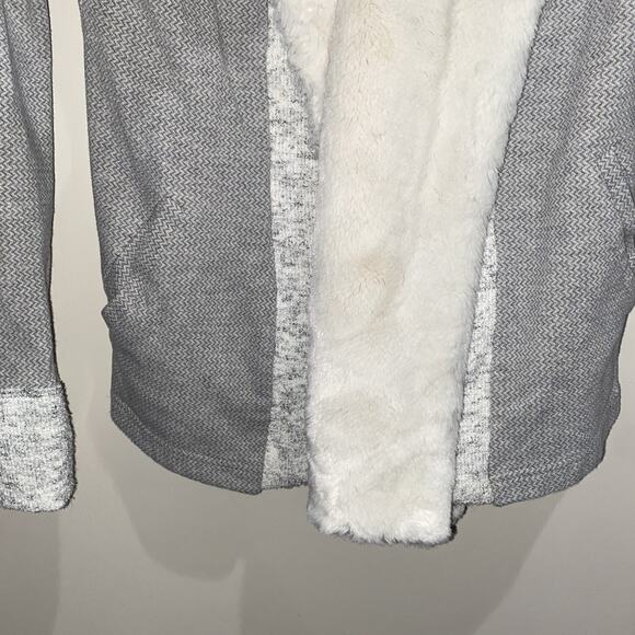 Anthropologie Saturday Sunday Lg Ambrose Knit Open Front Sherpa Collar Cardigan - Picture 7 of 7